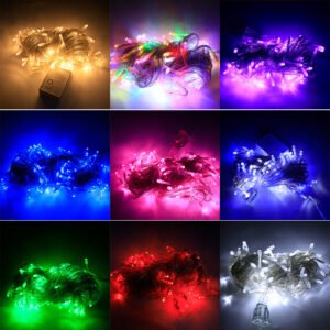 LED Color Light String – Indoor & Outdoor Decoration (Multiple Colors & Lengths)