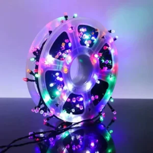 50m LED Color Light Reel – Outdoor Waterproof Decoration Light String (240 Lights, Warm/Color Option)